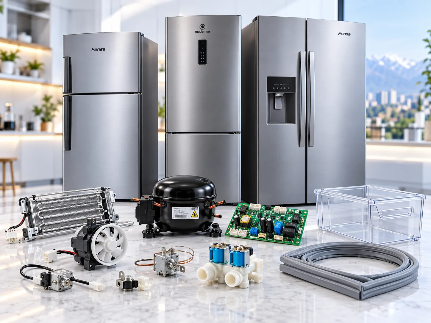 Repuestos para refrigeradores Fensa y Mademsa